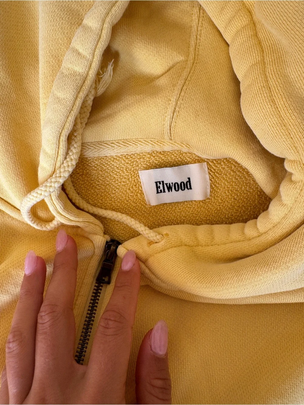 Elwood Yellow Zip-Up Hoodie Jacket
